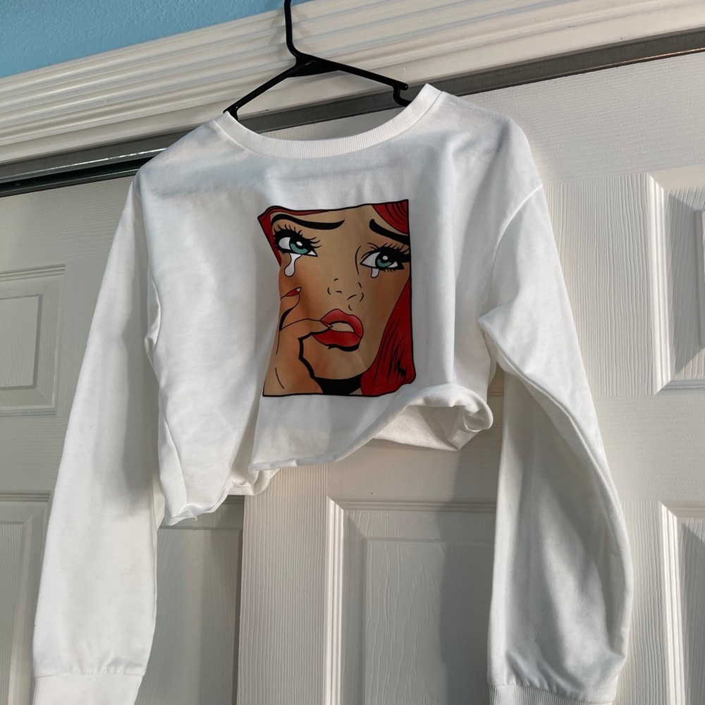 Crying girl long sleeve